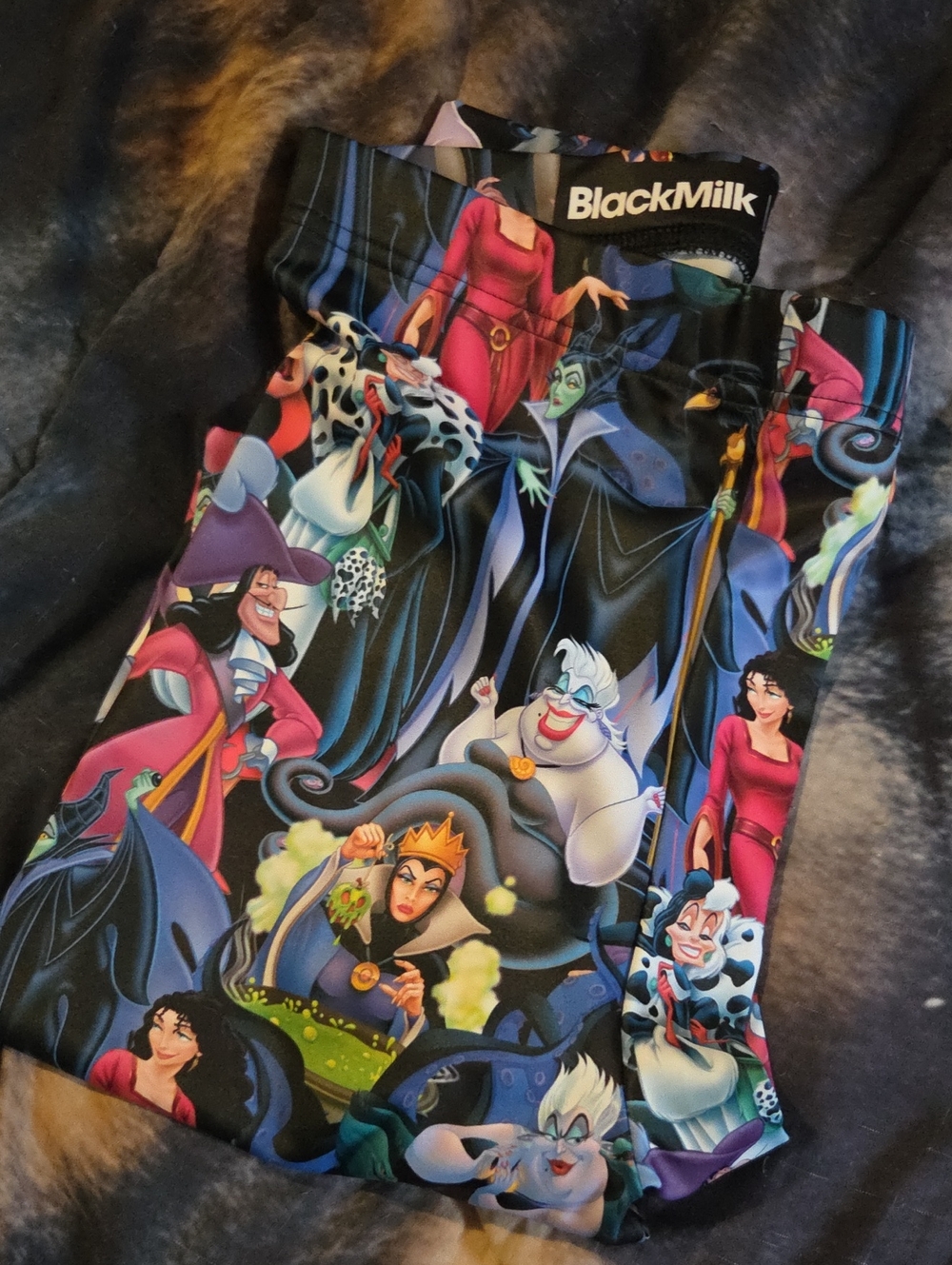 BlackMilk Black Disney Villains Printed Leggings